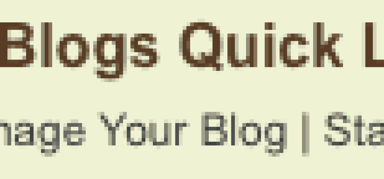 WordPress MU Quick Links